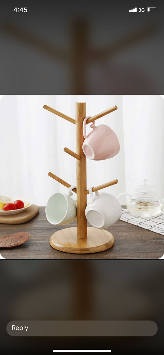 Bamboo cup holder