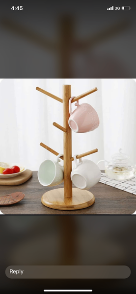 Bamboo cup holder