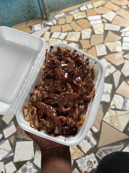 Crêpes au Fettuccine chocolat