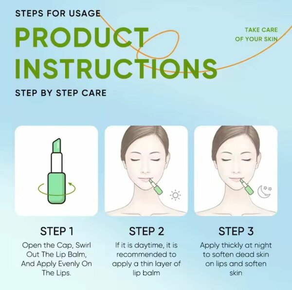 Baume à l'aloe vera pour les lèvres nourrissant