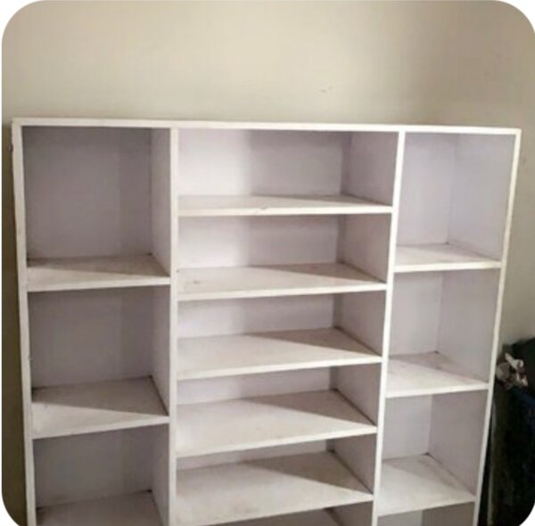 White rack wardrobe
