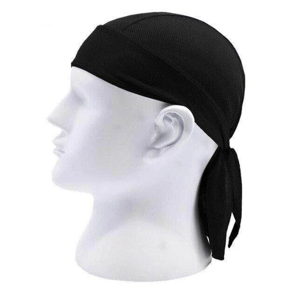 Durag en satin noir