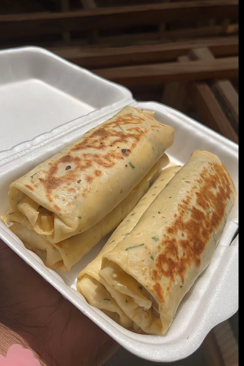Crêpes saucisson fromage frite