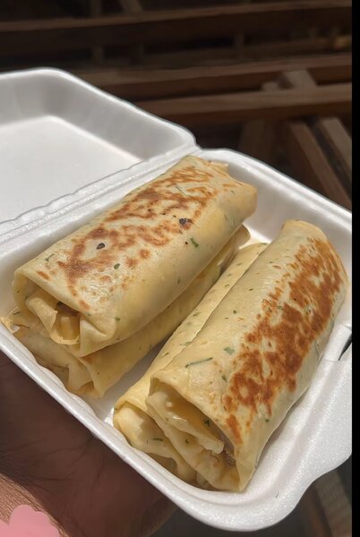 Crêpes saucisson fromage frite