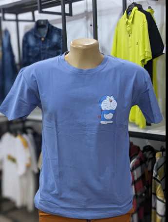 blue t-shirt