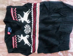 The vest is  black