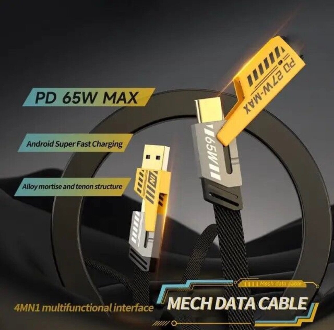 Câble de charge rapide 4-en-1