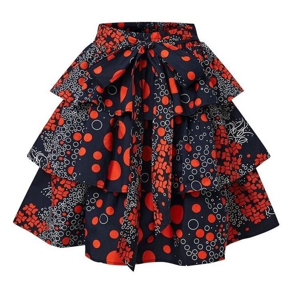 Ankara peplum skirt
