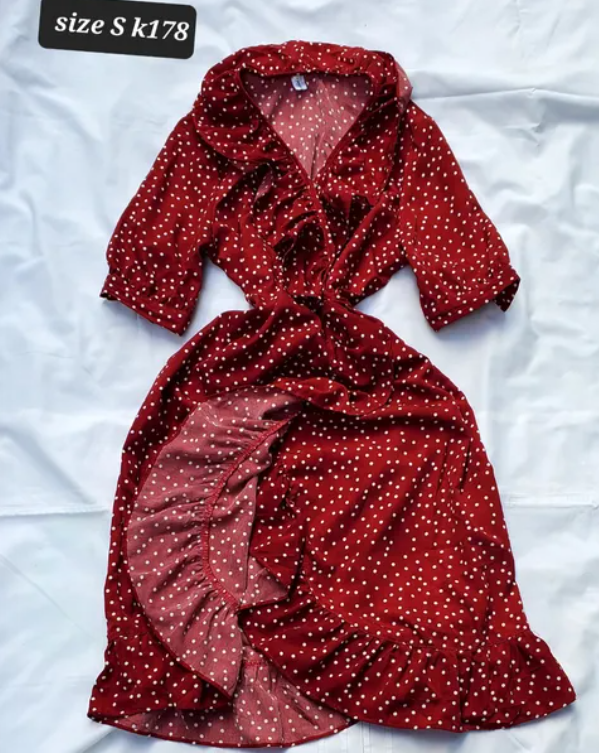 red dress