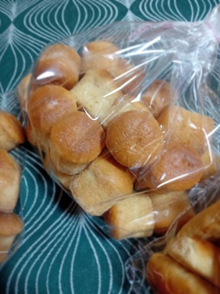 Petits gâteaux moelleux emballés