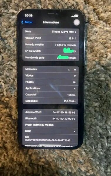 iPhone 12 Pro Max 128 Go