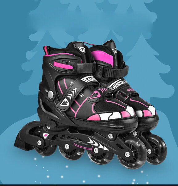 Patins à roulettes enfants rose