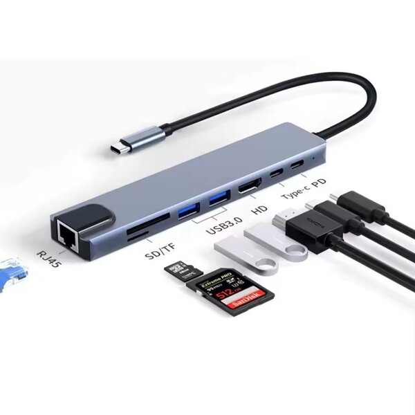 Adaptateur hub 8 en 1