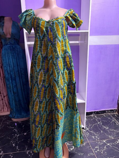 Robe longue bohème colorée
