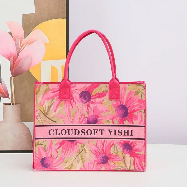 Sac fourre-tout floral vibrant