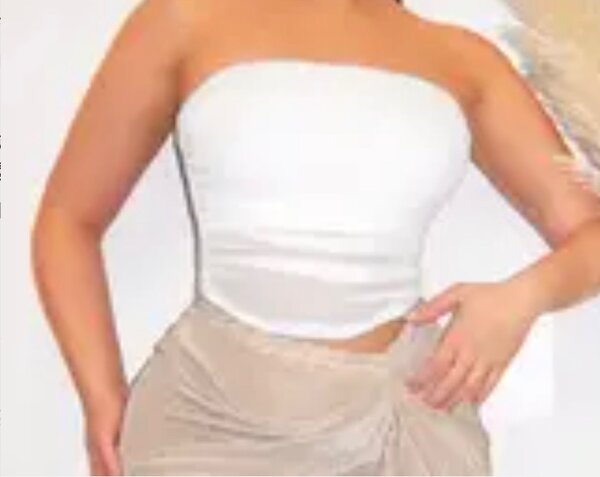 White crop top