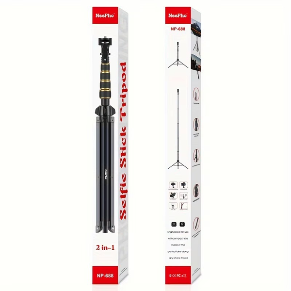 Trépied Selfie Stick 2-en-1