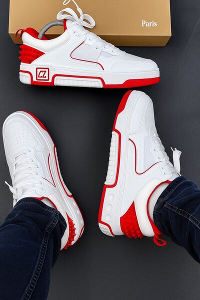 Sneakers rouges et blanches