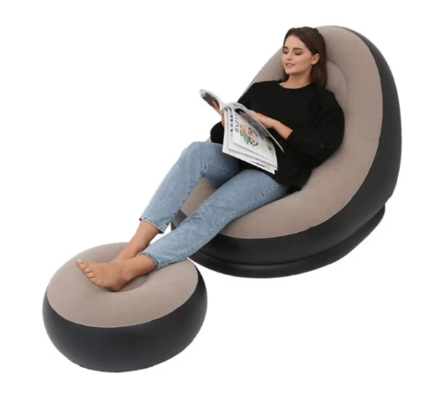 Chaise longue gonflable confortable