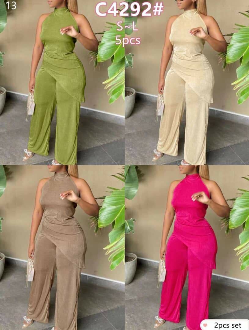 Two piece suits.