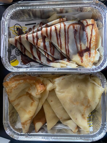 Crêpes nature et nutella