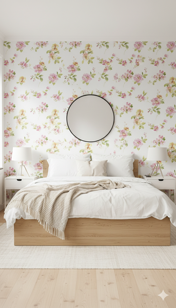 Papier peint floral élégant
