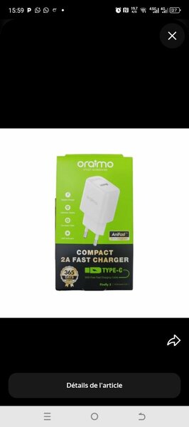 Chargeur oraimo