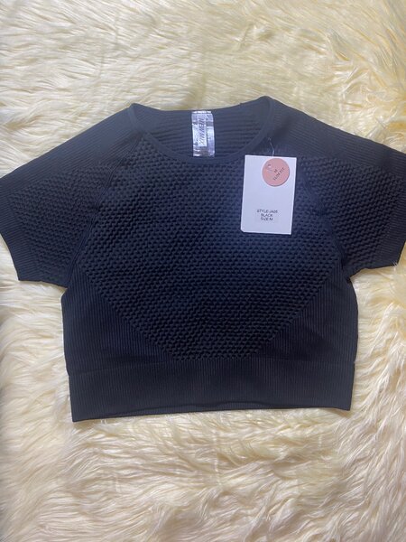 Top en maille noire