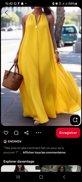 Robe soie