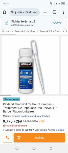 Kirkland Minoxidil 5% Homme