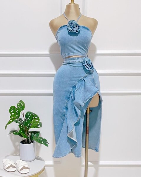 Top and skirt