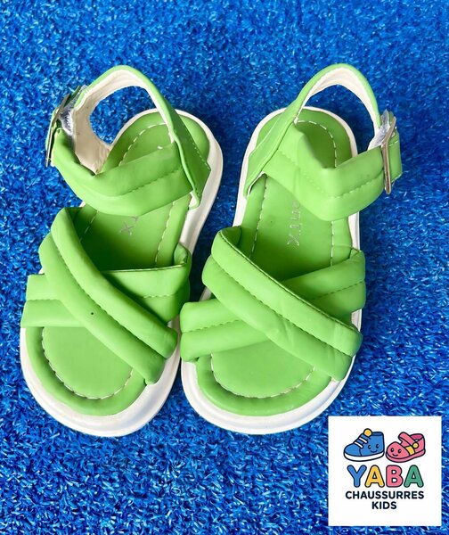 Sandales Enfant Vertes YABA