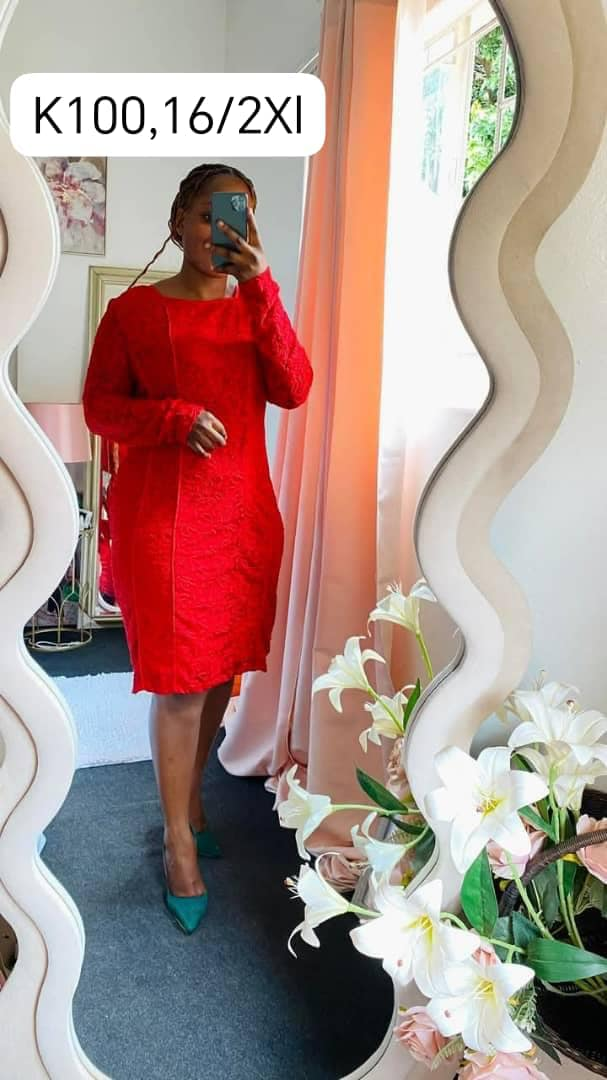 red dress