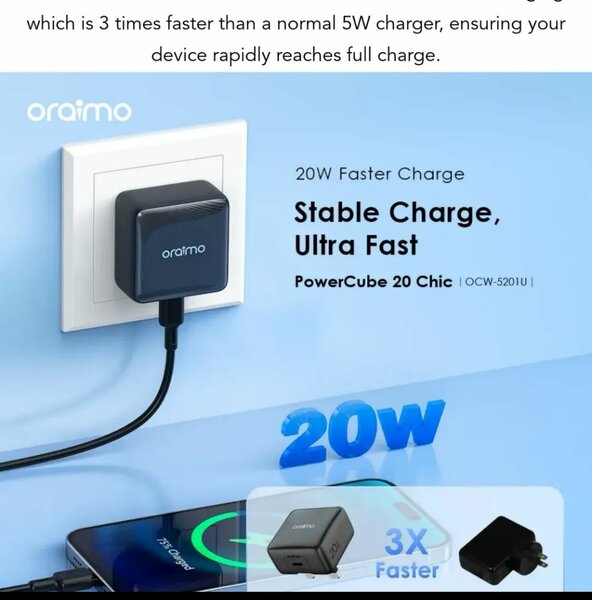 Original Oraimo 20W Type-C