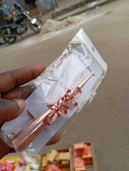 Barrettes pour cheveux rose
