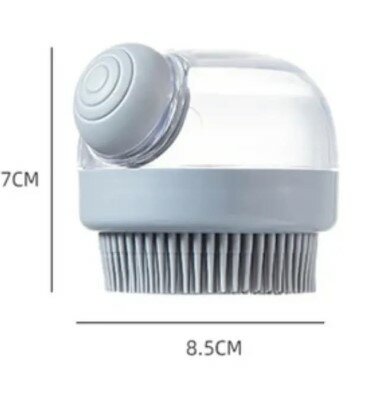 Brosse avec dents en silicone 3 en 1.