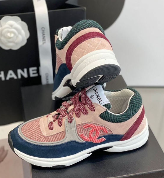 pink sneakers