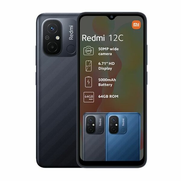 XIAOMI REDMI 12C - 6.71"- 128Go/ 4Go - 5000 MAh - 4G- 50MP - Gris