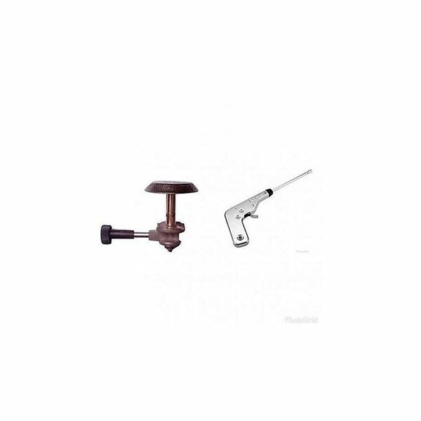 Tête De Bouteille De Gaz + Allume Gaz Automatique - Gris