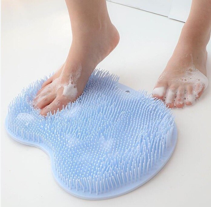 Tapis exfoliant de bain en silicone