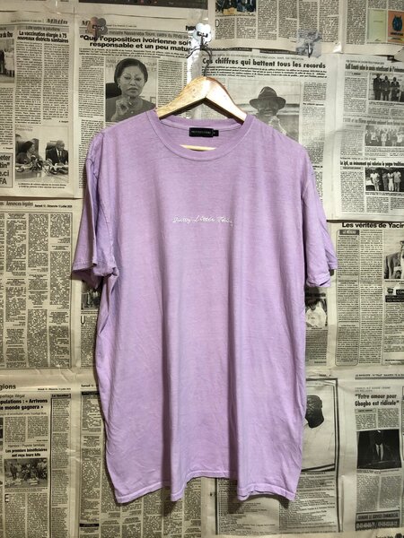 T-shirt lilas unisexe décontracté