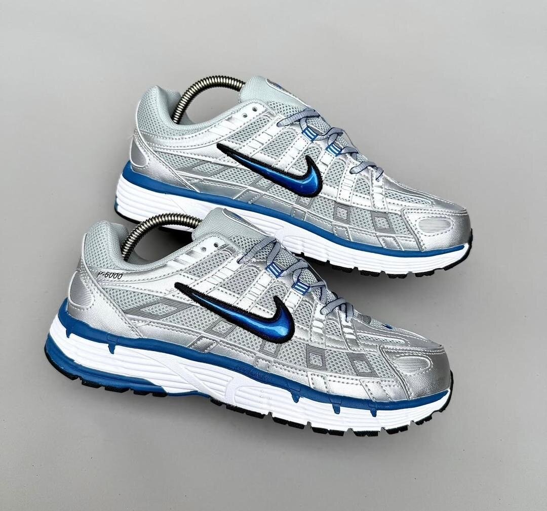 Nike Sneakers Argent Bleu Hommes