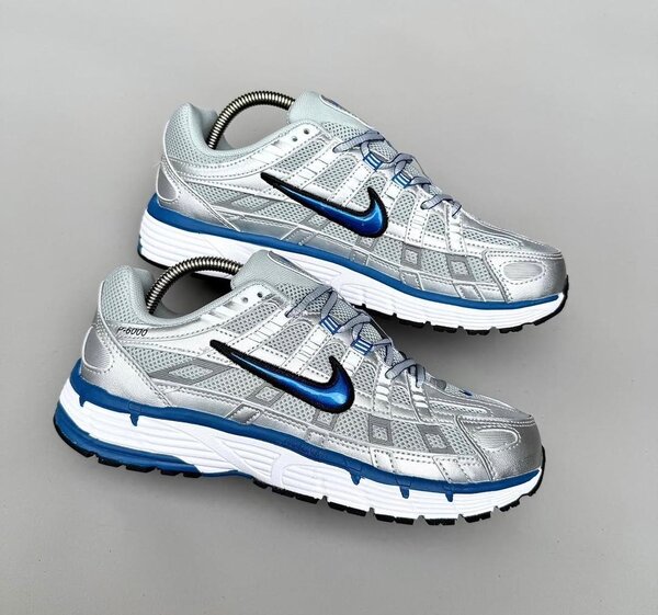 Nike Sneakers Argent Bleu Hommes