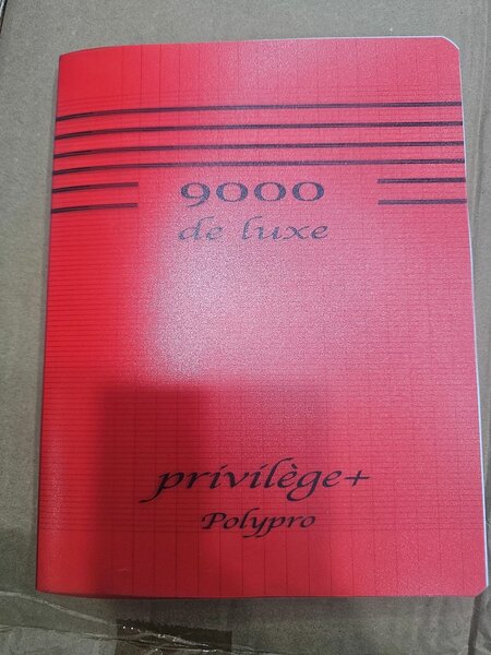 Carnet de notes Luxe Polypro