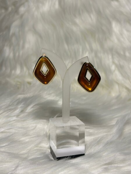 Boucles d'oreilles modernes carrées