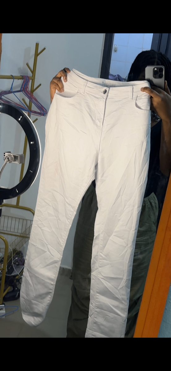 Pantalon blanc femme