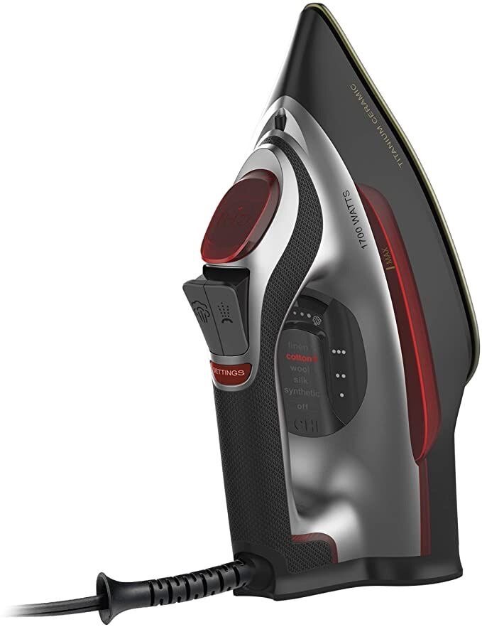 Chi steam iron for clothes with electronic temperature