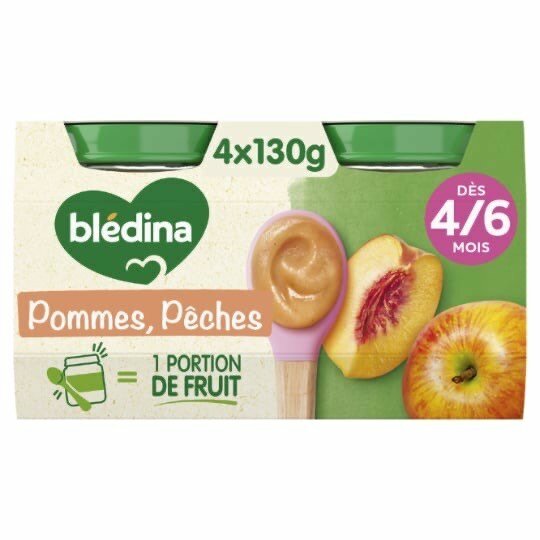 Purée Pommes Pêches Blédina