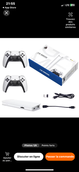 Console de Jeu Sans Fil 2.4G