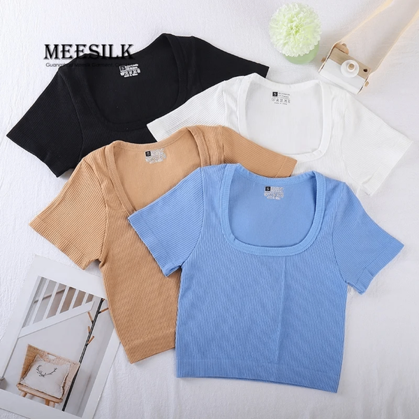 T-shirts Femme en Coton Décontracté